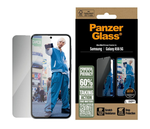 PanzerGlass Ultra-Wide Fit do Samsung Galaxy A56 5G privacy - 1539007 - zdjęcie